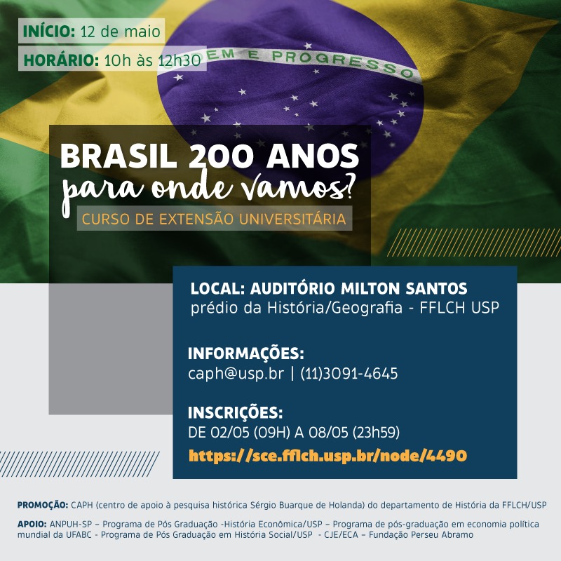 Brasil 200 anos: onde vamos? - Inscrições